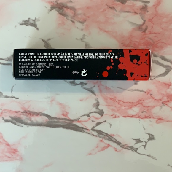 NWT MAC Cosmetics Red Enamel Paint Lip Lacquer - Picture 7 of 9